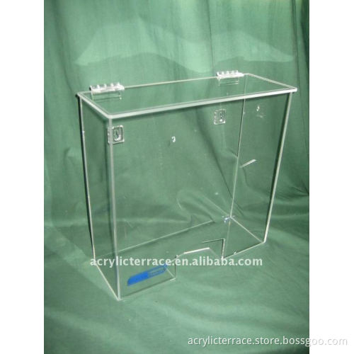 acrylic dispenser box for disposable hairnet or gloves